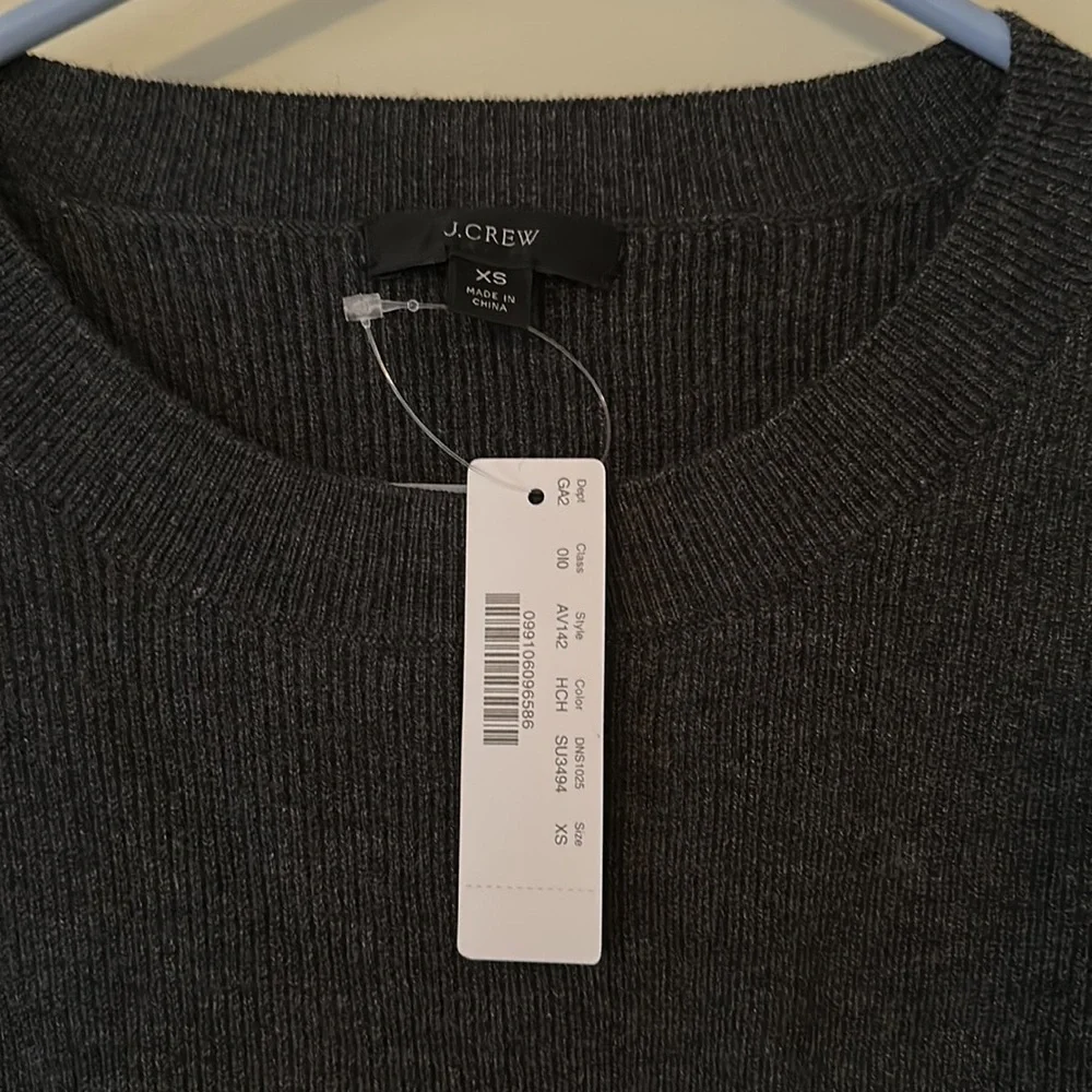 NWT XS J. Crew dark grey sweater